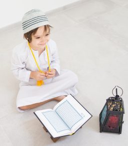 Happy kids ready for Ramadan